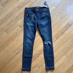 NWT Abercrombie & Fitch Dark Blue Harper Denim Jeans 27/4s